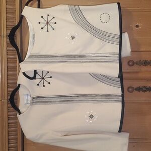 Didier Parakian wool cashmere embellished jacket set